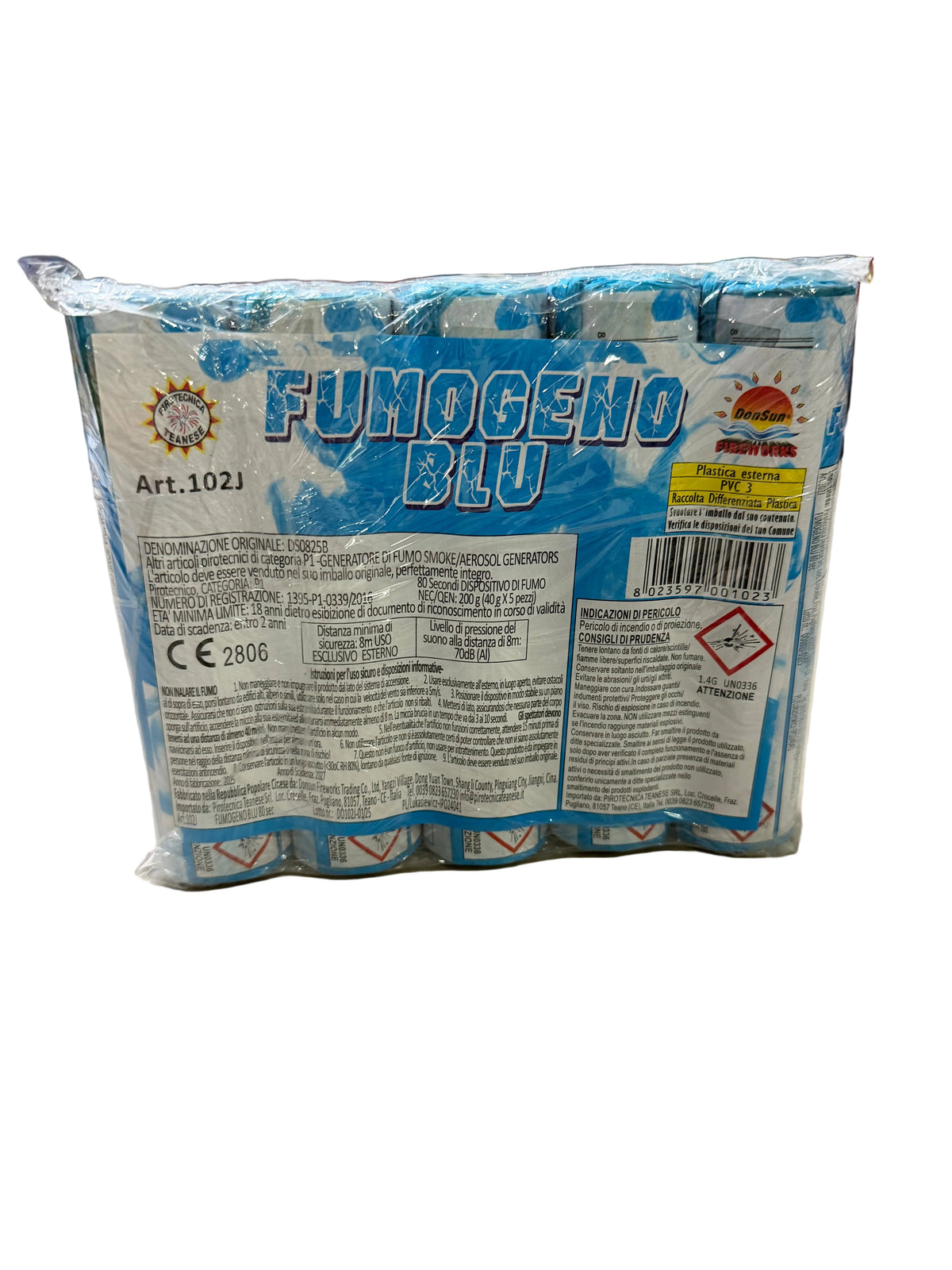 FUMOGENO BLU 5PS